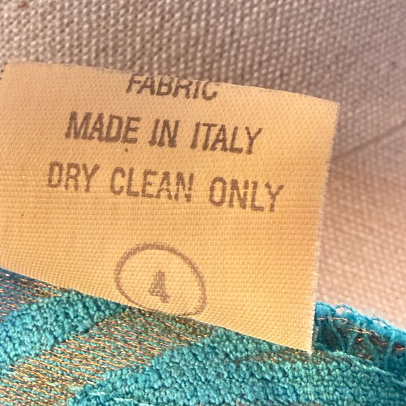 Vintage | 1990s | Georgiou | Blue and Metallic Gold Animal Print Bustier | Sz 4 - Picture 5 of 9